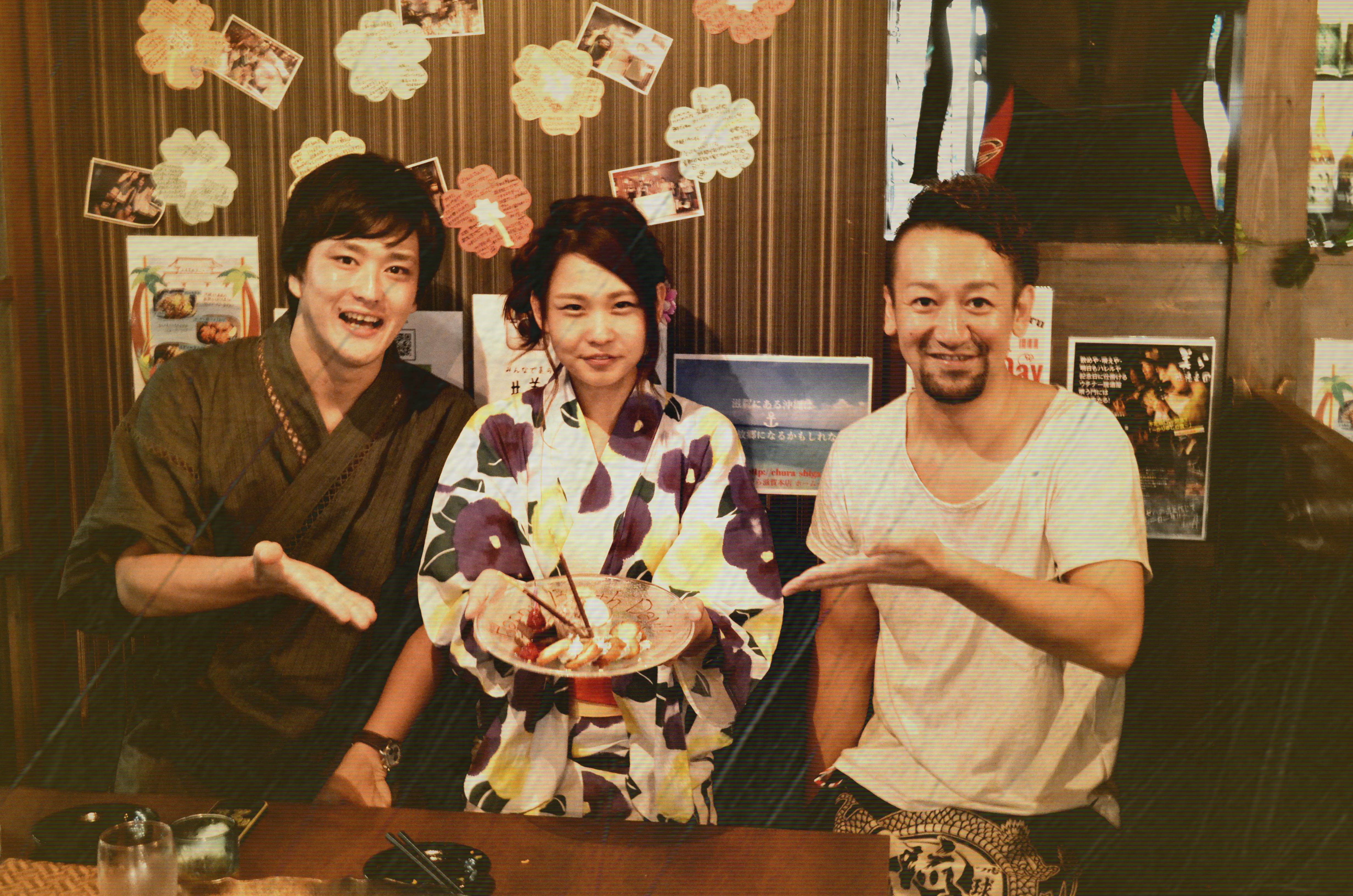 2015.8.7花火大会終了後の美らにてサプライズ